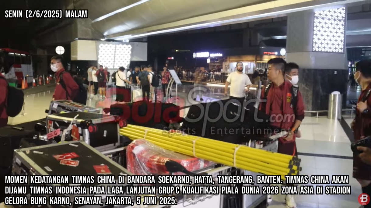 印尼媒體9分鐘跟拍國足抵達(dá)視頻，不由感嘆：裝備齊整！