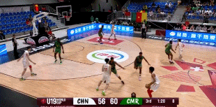 一直在進(jìn)步！馮傲U19男籃世界杯場(chǎng)均6.1分2.9籃板2.0助攻