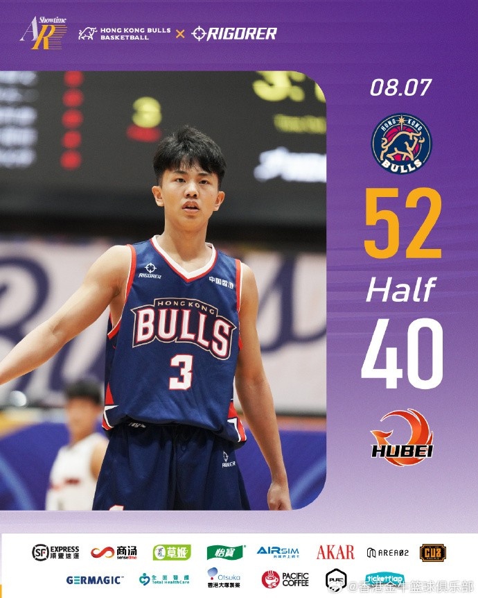 半場戰(zhàn)報(bào)：香港金牛52-40湖北文旅 帶著12分領(lǐng)先優(yōu)勢進(jìn)入下半場！