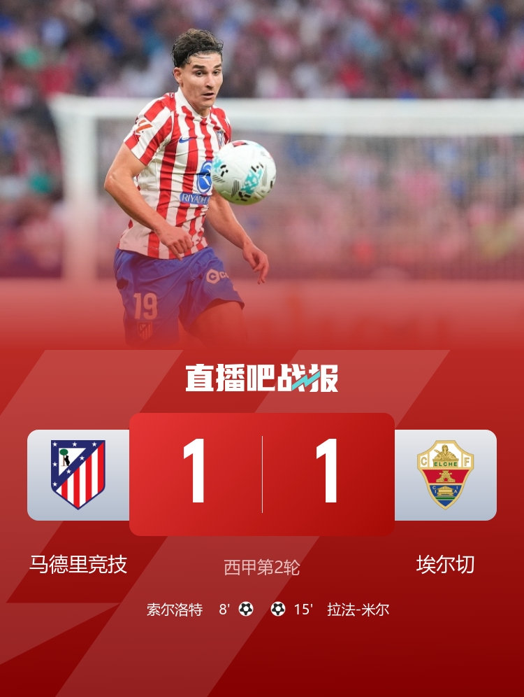 4平26負！埃爾切是客場對陣馬競次數(shù)最多且不勝的球隊