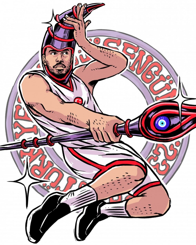 FIBA EuroBasket官推曬出魔法師版申京：2025年歐錦賽MVP？
