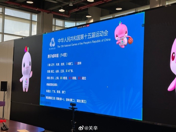 全運(yùn)會(huì)男子籃球成年組：遼寧北京同組 廣東山東同組 四川上海同組