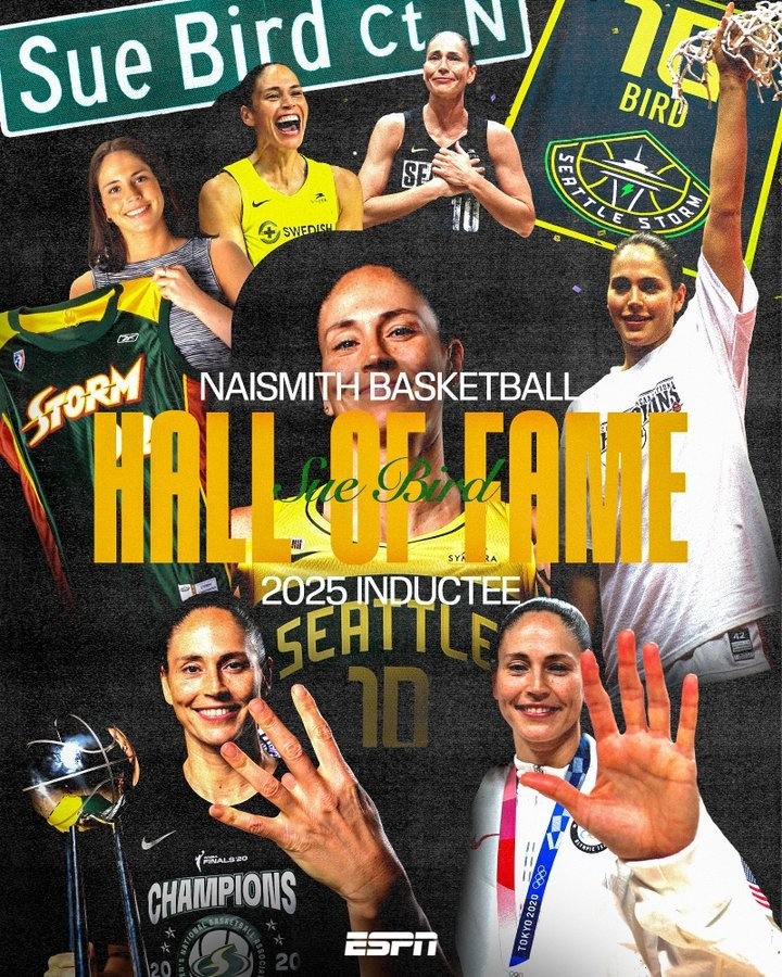 WNBA四冠+奧運五連冠！傳奇球星蘇-伯德正式入選名人堂