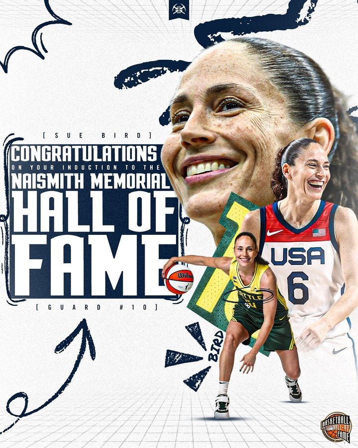 曾在球隊(duì)擔(dān)任實(shí)習(xí)助理！掘金官推曬圖祝賀蘇-伯德入選名人堂