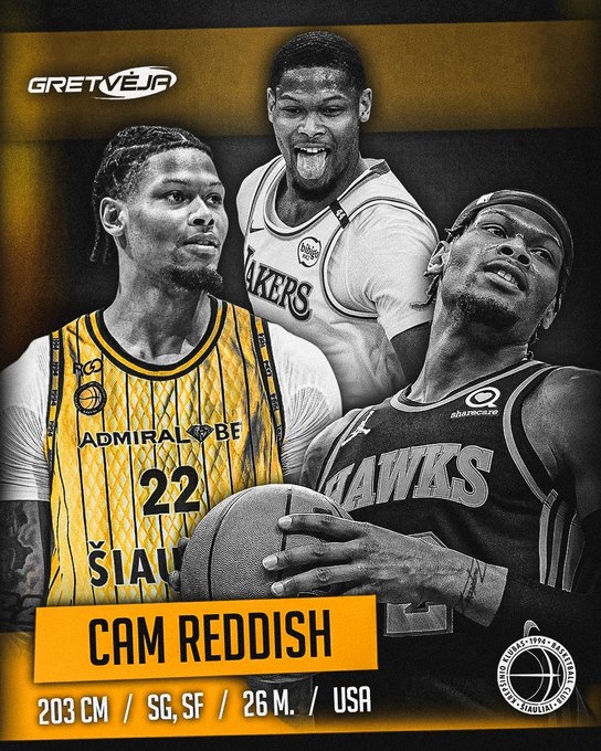 19年10號(hào)秀！立陶宛俱樂部BC Siauliai官宣雷迪什加盟