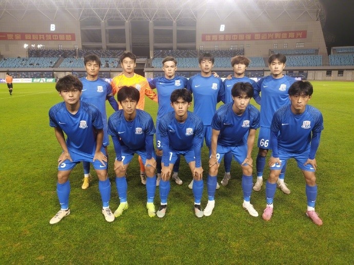 青少年精英聯(lián)賽U21組晉級(jí)賽階段I組第3輪，上海申花7-0青島西海岸