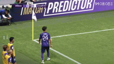 差點0-2！加藤陸次樹近在咫尺的射門中橫梁，海港逃過一劫