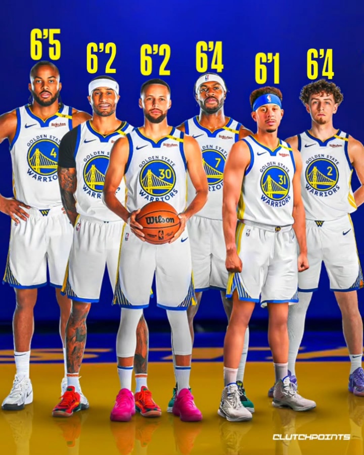 勇士新賽季擁有多達(dá)7名后衛(wèi) 身高全部在196cm以下&平均190